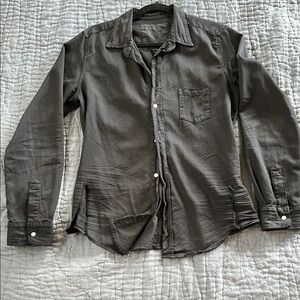 Frank & Eileen black denim button up. Read details.